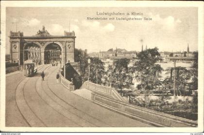 Ludwigshafen Rhein Ludwigshafen Bruecke x 1919