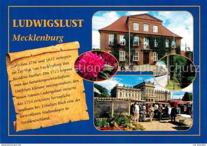 Ludwigslust Rathaus Marktplatz Schloss Chronik