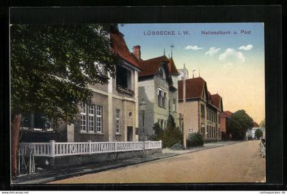 AK Lübbecke i. W., Nationalbank u. Post