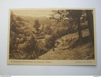 LÜBBECKE, Kienderheim Nettelstedt , Schöne Karte um 1930, (ohne Postkartenvorsdruck auf der Anschriftseite)