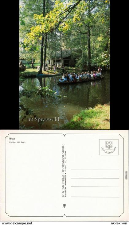 Ansichtskarte Lübben (Spreewald) Lubin (Bota) Spreewaldkahn 1995