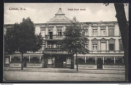 AK Lübben /N.-L., Hotel Stadt Berlin