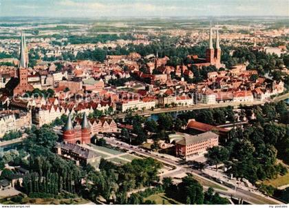 Luebeck Fliegeraufnahme
