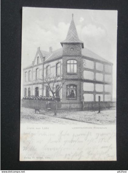 Lübz i. Mecklenburg , 1906 , Winterschule , Ansichtskarte , AK , CPA !!