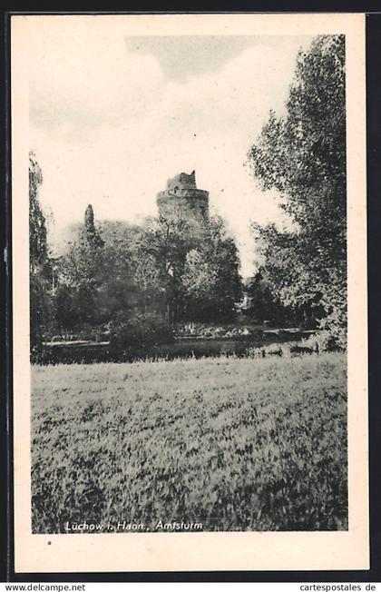AK Lüchow / Dannenberg, Blick auf den Amtsturm