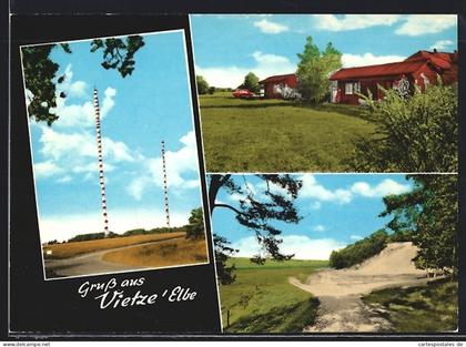 AK Vietze /Kr. Lüchow-Dannenberg, Bungalows, Ortspartien