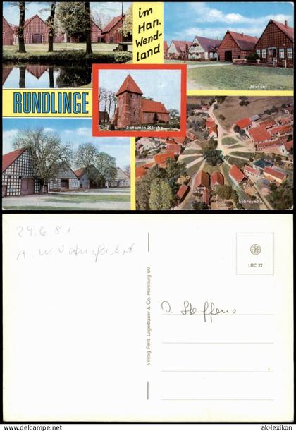 Jeetzel-Lüchow (Wendland) Runddorf Rundlinge im Wendland, ua. Schreyahn 1981