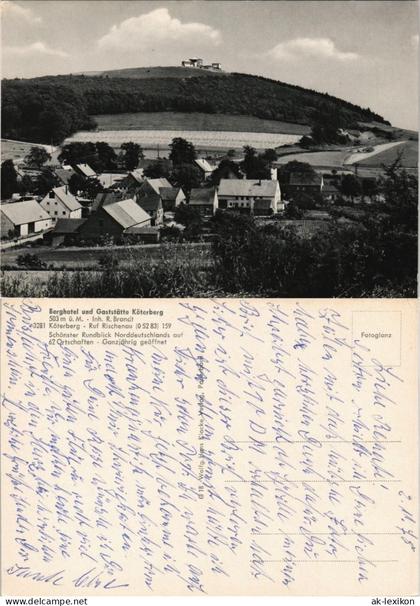 Ansichtskarte Rischenau-Lügde (Westfalen) Berghotel und Gaststätte 1962