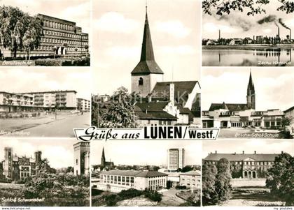 Luenen UNNA NRW Schloss Schwansbell Stadtbad Schloss Cappenburg