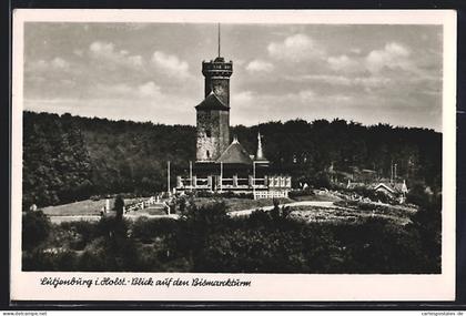 AK Lütjenburg, Blick auf den Bismarckturm