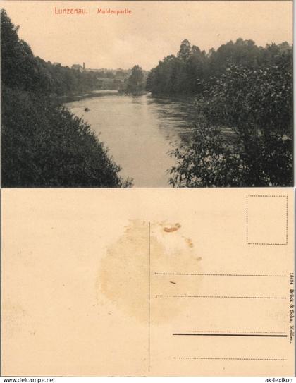 Ansichtskarte Lunzenau Muldenpartie 1925