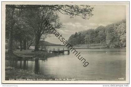 Malente Gremsmühlen - Partie im Kurpark - Foto-AK - Verlag H. Rubin & Co. Dresden gel. 1930