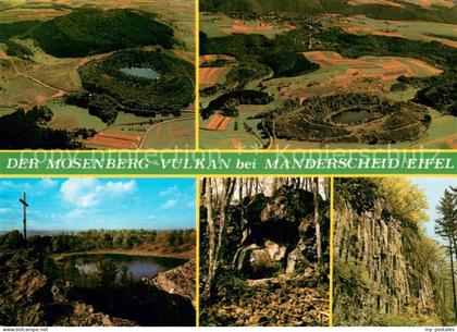 Manderscheid Eifel Der Mosenberg Vulkan Windborn Henkelsmaar und Manderscheid Sc