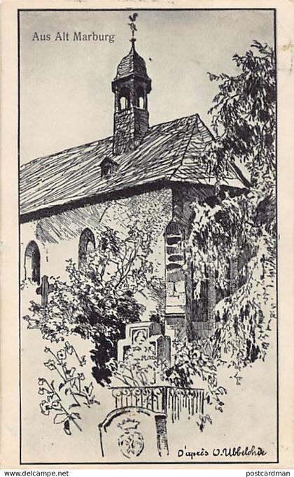 Deutschland - MARBURG - Aus Alt Marburg - Kirche - Künstler Otto Ubbelohde
