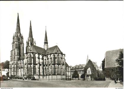 Marburg Lahn Marburg Kirche ungelaufen ca. 1965
