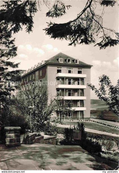 Wehrda Marburg Lahn Diakoniekrankenhaus Kurgebaeude Balkon Park Marburg Huegel