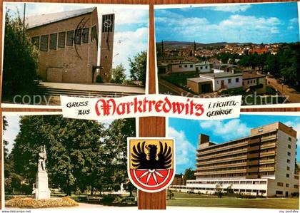 Marktredwitz Kirche Panorama Park Denkmal Wohnblock