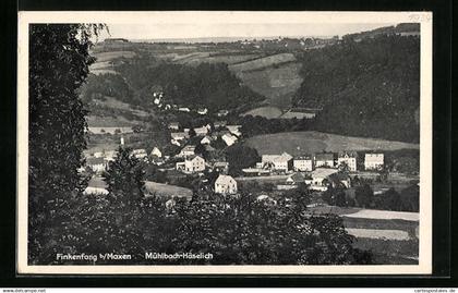 AK Mühlbach-Häselich b. Maxen, Ortsansicht mit Finkenfang