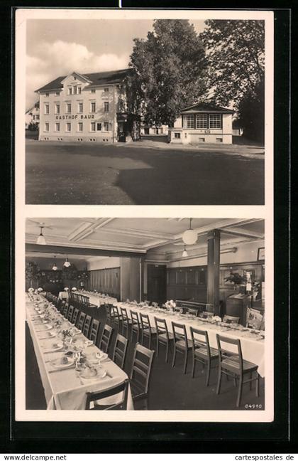 AK Meckenbeuren i. Bodensee, Gasthof Baur, Innenansicht