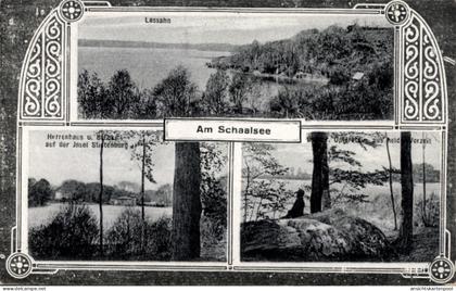 Passepartout CPA Lassahn Zarrentin am Schaalsee, Gesamtansicht, Herrenhaus