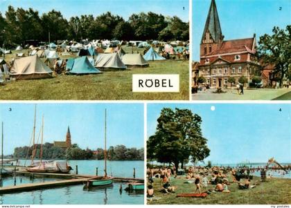 Roebel Mueritz Zeltplatz Rathaus Blick nach Roebel Badeanstalt