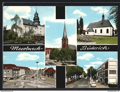 AK Meerbusch-Büderich, Partien am Deutschen Eck mit dem Konsum, Dyckhof