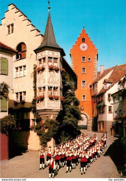 Meersburg Bodensee Marktplatz mit Knabenmusik Meersburg
