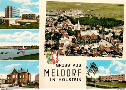 Meldorf Orts und Teilansichten Fliegeraufnahme