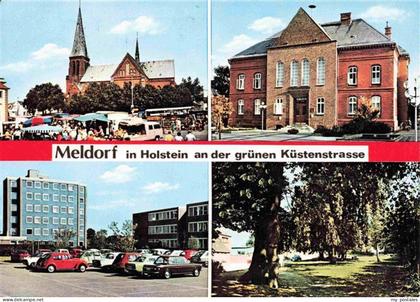 Meldorf Teilansichten Marktplatz Kirche