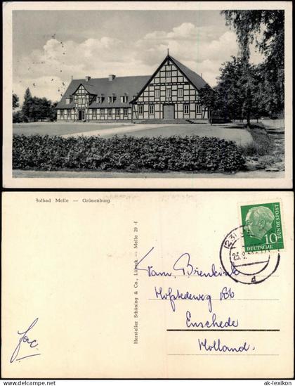 Ansichtskarte Melle Grönenburg 1954