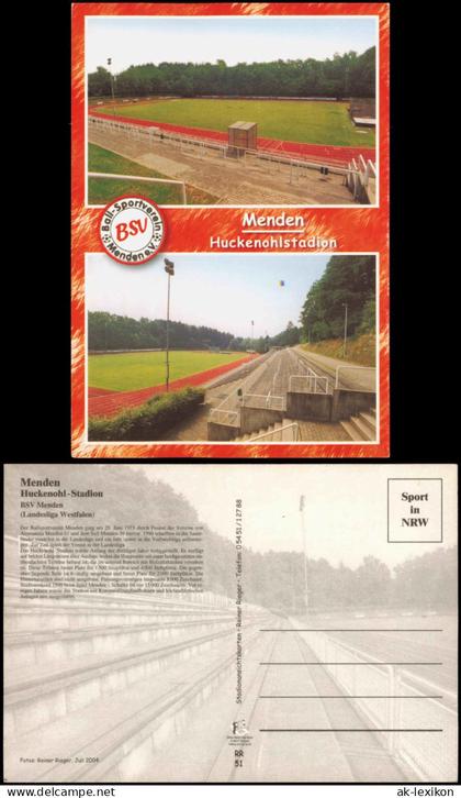Menden (Sauerland) Huckenohl-Stadion BSV Menden Football Stadium 2004