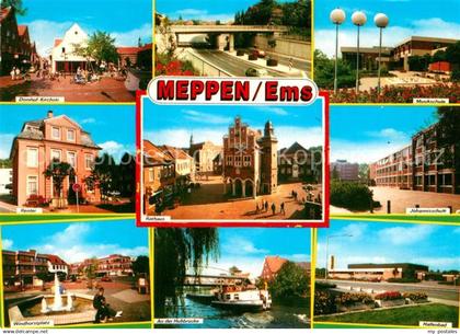 Meppen Domhof Kirchstrasse Rentei Windhorstplatz Rathaus Hubbruecke Musikschule