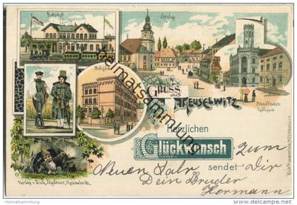 Meuselwitz - Bahnhof - Schule