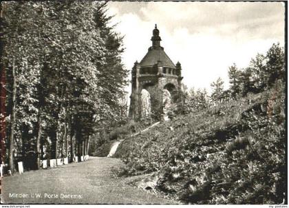 Minden Westfalen Minden Denkmal x 1958