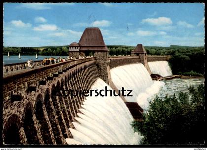 ÄLTERE POSTKARTE MÖHNESEE MÖHNETALSPERRE KREIS SOEST SPERRMAUER Talsperre barrage dam cpa postcard AK Ansichtskarte