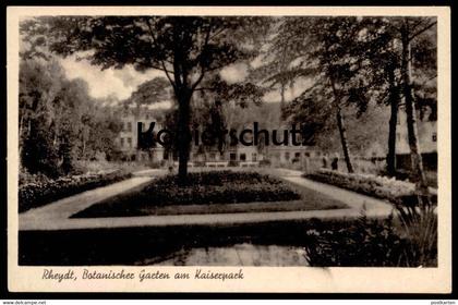 ALTE POSTKARTE RHEYDT BOTANISCHER GARTEN AM KAISERPARK MÖNCHENGLADBACH Park Parque Parc Garden Jardin cpa postcard AK