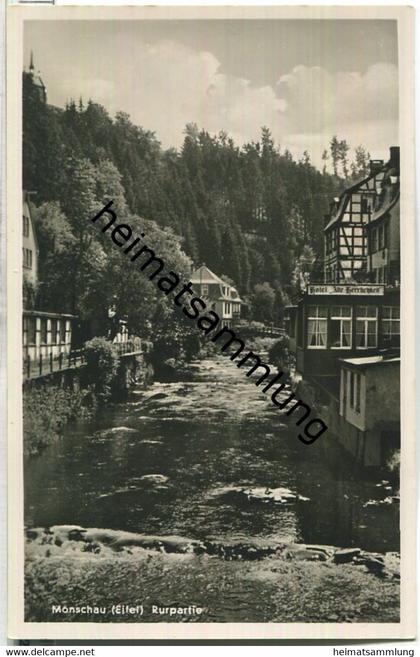 Montjoie - Monschau - Rur - Foto-AK 30er Jahre - Verlag J. G. Salzburg Monschau