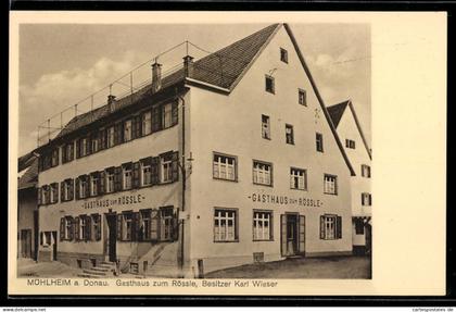 AK Mühlheim, Gasthaus zum Rössle von Karl Wieser