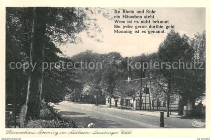 Muelheim Ruhr Stammhaus Monning im Muelheim-Duisburger Wald Fachwerkhaus
