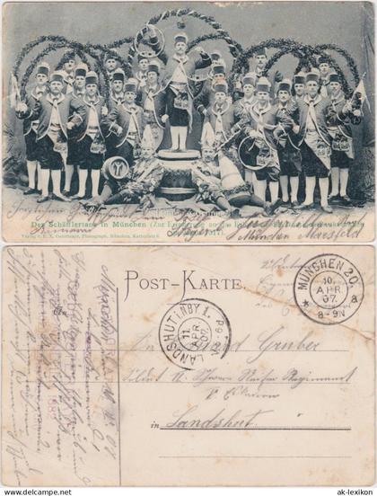 Ansichtskarte München Schäfflertanz - München 1907