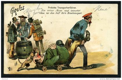 MÜNCHEN - 1897 - GRUSS AUS MÜNCHEN - Bierthema - Thème Bière - Litho