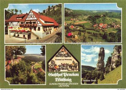 Gundelfingen Muensingen Lautertal BW Gasthof Pension Wittstaig Fliegeraufnahme P