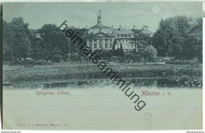 Münster - Schloss - Verlag G. A. Hülswitt Münster ca. 1895