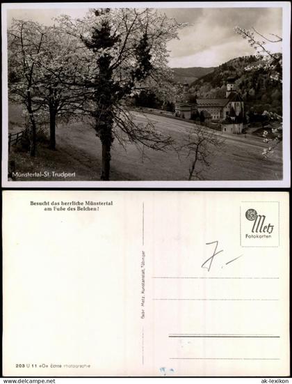 Ansichtskarte Münstertal/Schwarzwald Münstertal-St. Trudpert 1943