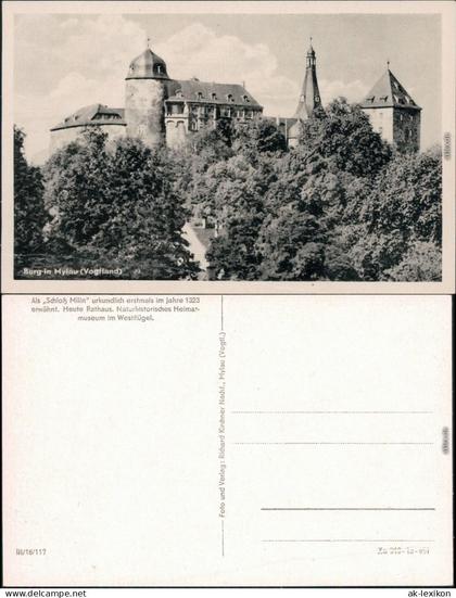 Ansichtskarte Mylau Burg Mylau - Museum 1955