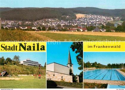 Naila Panorama Frankenwald Kirche Schwimmbad