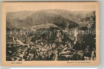 Bad Nassau Scheuern von der Burg Nassau