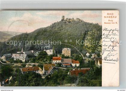 Nassau Bad Burg Nassau Panorama