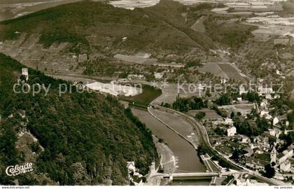 Nassau Lahn Fliegeraufnahme Teilansicht m. Stammburg Nassau-Oranien