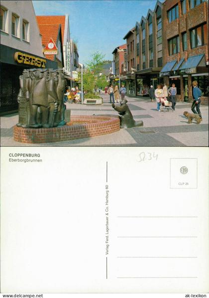 Ansichtskarte Cloppenburg Eberborgbrunnen in Cloppenburg 2000